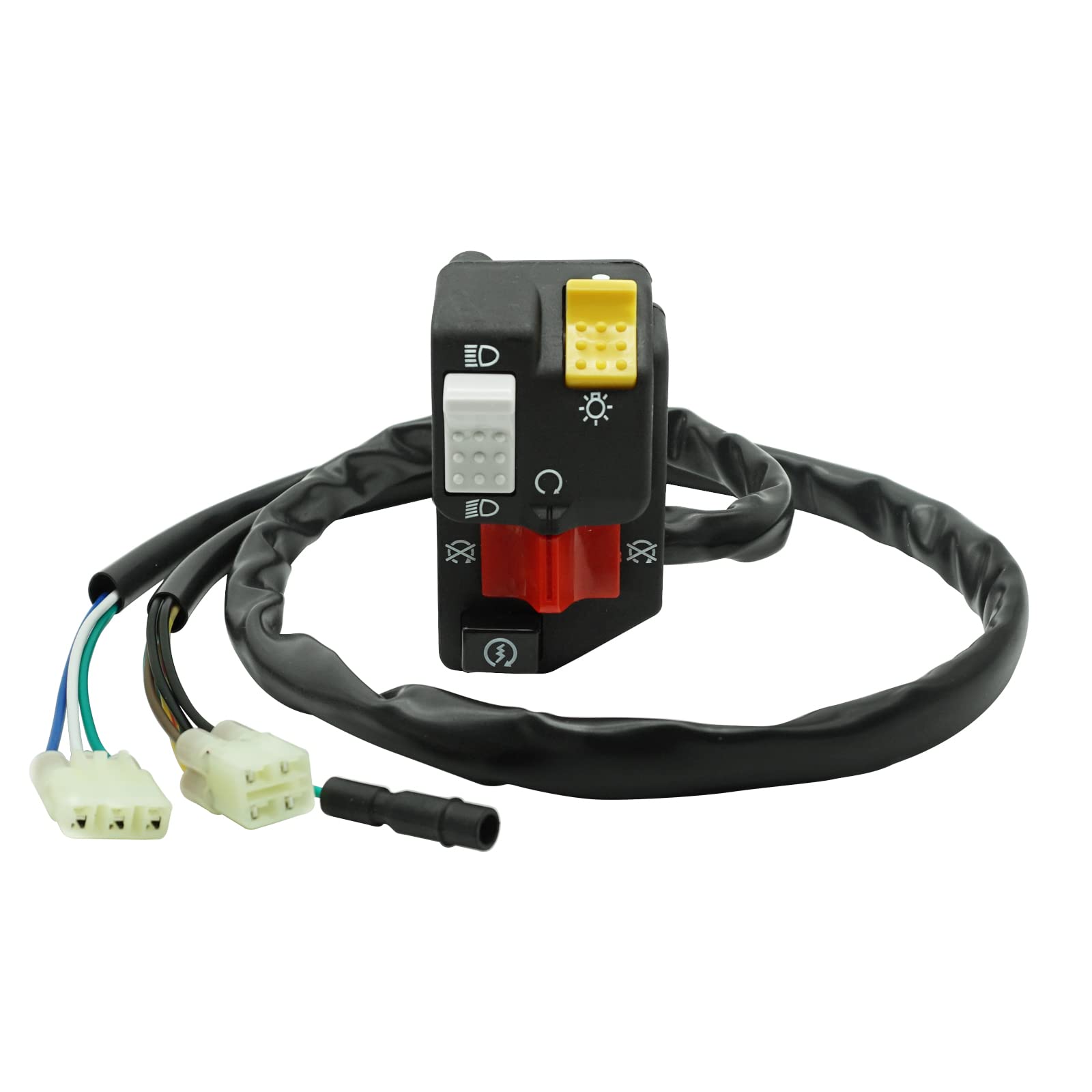 75,スイッチライト Amazon.com: M MATI Handlebar Control Switch Start Kill Stop